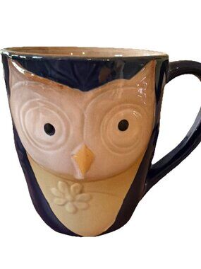 Elite Couture Owl Large Ceramic Mug Dishwasher Microwave Safe Coffee Tea Cup